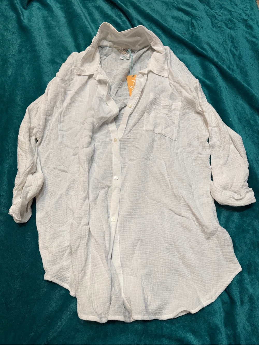 Kona Sol Lightweight White Men's Shirt Jacket
